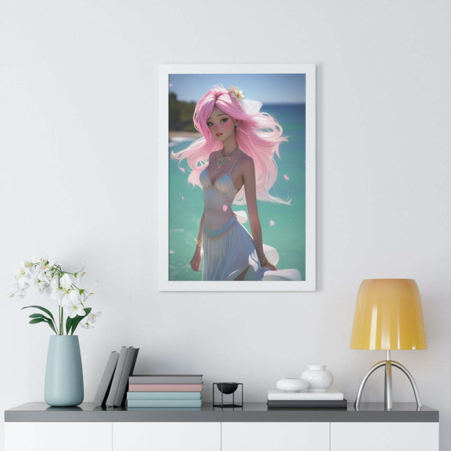 Eco-Conscious Mermaid Art Set with Sustainable Framing
