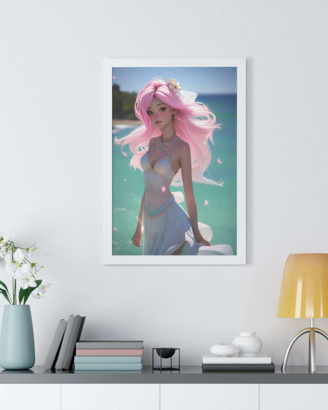 Eco-Conscious Mermaid Art Set with Sustainable Framing
