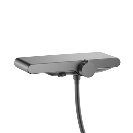 AliKopy Vintage White Shower Set, Adjustable Riser Rail, Dual Function