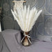 Natural Dried Flowers Reed Grass Bundle - 15 Stems, White and Pink Tones, 50-60cm Length