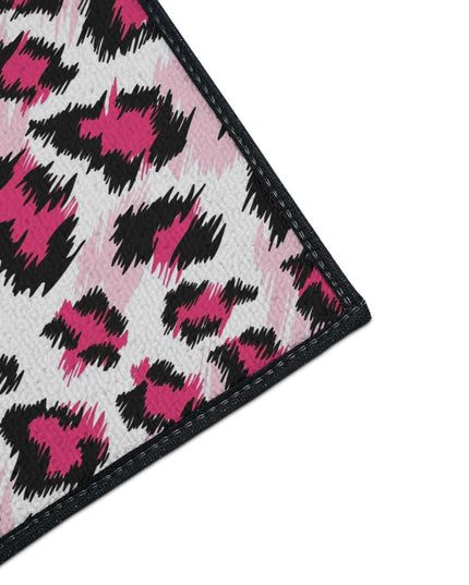 Stylish Pink Leopard Print Area Rug for a Trendy Home Refresh