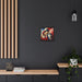 Elegant Valentine Matte Canvas Wall Art Set in Black Pinewood Frame