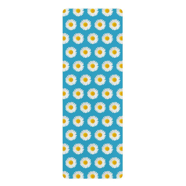 Luxurious Daisy Blossom Microfiber Yoga Mat - Enhance Your Practice Experience