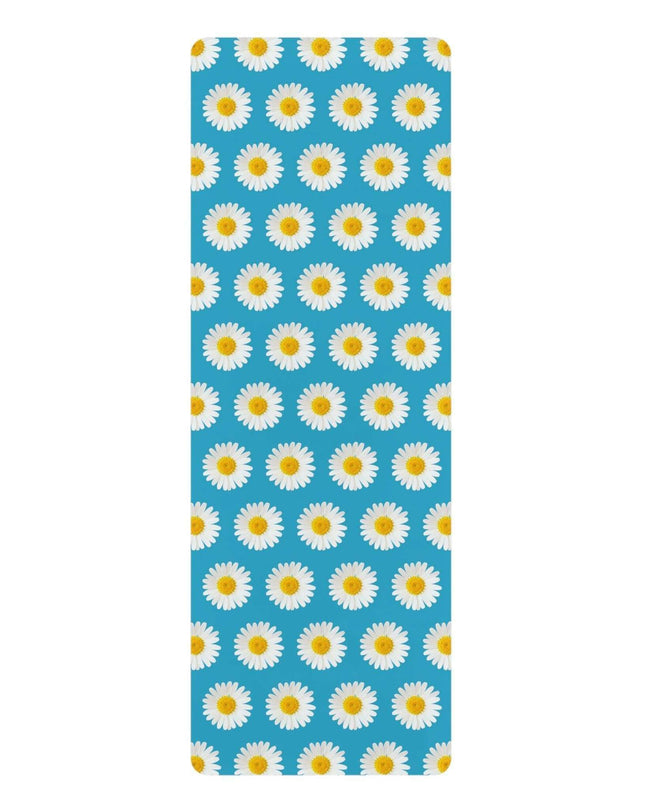 Luxurious Daisy Blossom Microfiber Yoga Mat - Enhance Your Practice Experience