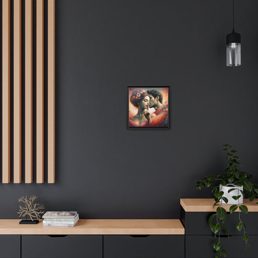 Elegance Collection - Sustainable Matte Canvas Print with Black Pinewood Frame