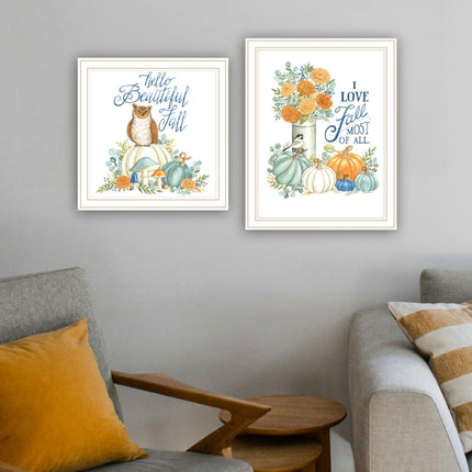 Deb Strain 2-Piece Fall Wall Art Set - Framed, Multicolor Decor