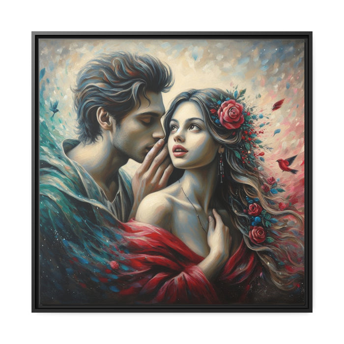 Romantic Moments - Elegant Valentine Matte Canvas Art Print