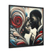 Elite Romance Matte Canvas Art in Black Pinewood Frame