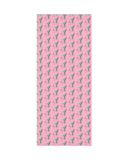 Sustainable Chic Cat-Themed Holiday Gift Wrap Set - Elegant Matte & Satin Choices
