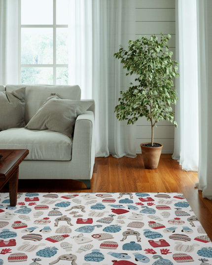 Cozy Elegance: Customizable Winter Wonderland Luxury Rug Collection