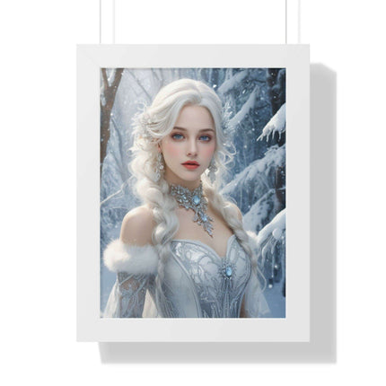 Winter Wonderland Puppy Framed Gaming Art - Sustainable Decor for Your Home