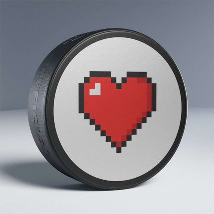 Custom Elegance Black Hockey Puck: Personalized Luxury on Ice