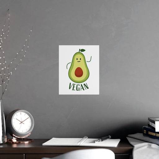 Elegant Avocado Vegan Art Prints - Premium Quality Matte Home Decor Posters