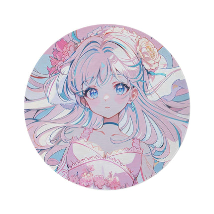 Fantasy Dreams Anime Round Rug - Whimsical Chenille Rug with Vibrant Designs