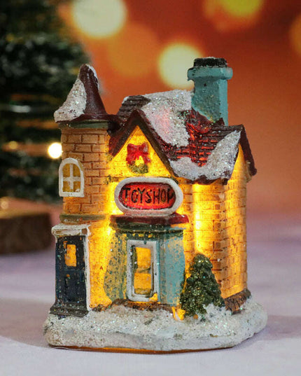 Christmas Decorations Micro Landscape Resin House