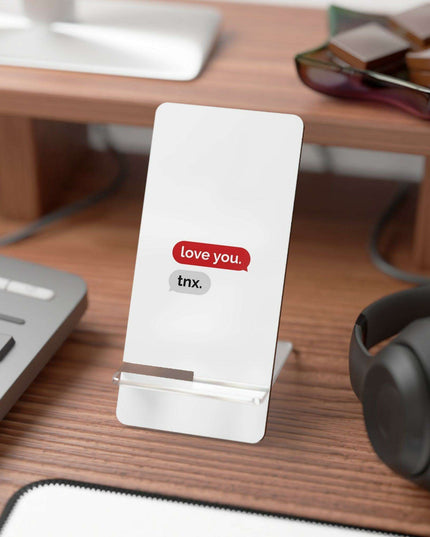 Chic Abstract Geometric Phone Stand for a Sophisticated Workspace