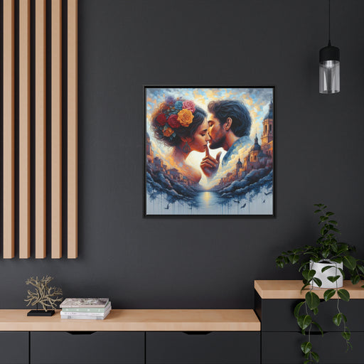 Whisper - Valentine Matte Canvas Pinewood Frame