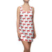 Elegant Valentine Love Text Women's All-Over Print Racerback Dress - Elevate Your Style