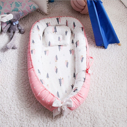 Peekaboo Studio Cotton Crib Bed - Soft & Breathable for Ultimate Comfo