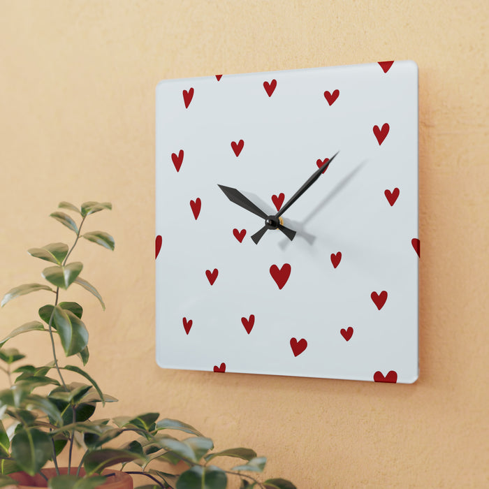 Acrylic Wall Clocks - Stylish Timepieces with Vibrant Prints and Keyhole Hanging Slot