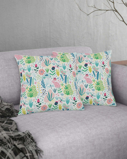 Vibrant Weather-Resistant Floral Garden Cushions - Très Bébé Collection