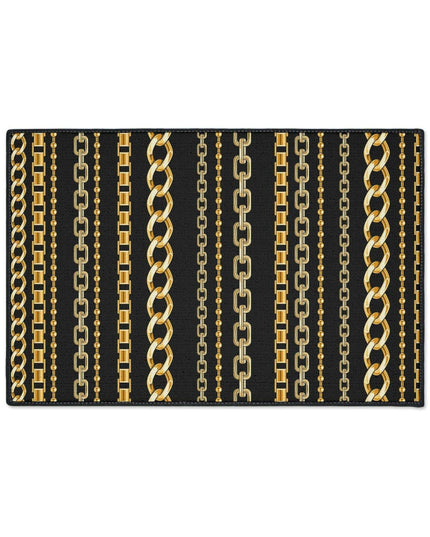 Gilded Links Custom Luxury Floor Rug - Redefine Your Interior Style