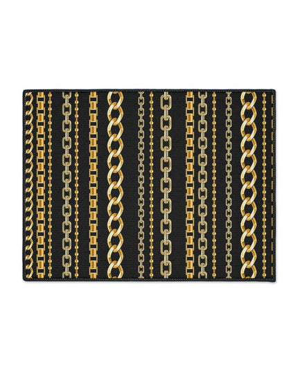 Gilded Links Custom Luxury Floor Rug - Redefine Your Interior Style
