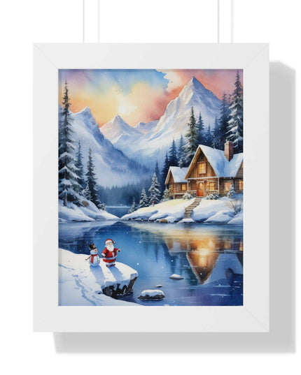Sustainable Elegance: Eco-Friendly Fantasy Christmas Vertical Wall Art