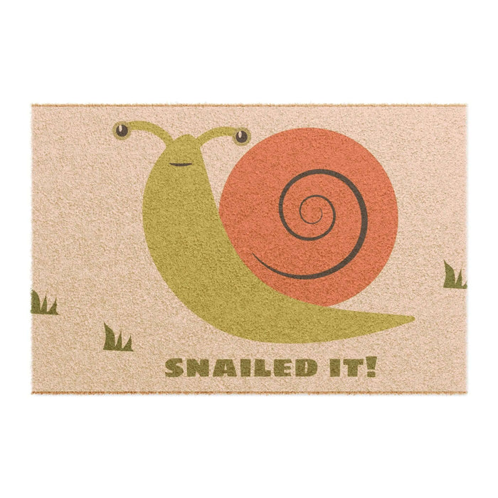 Customizable Snail Doormat - Eco-friendly grade-A tufted coir coconut fiber