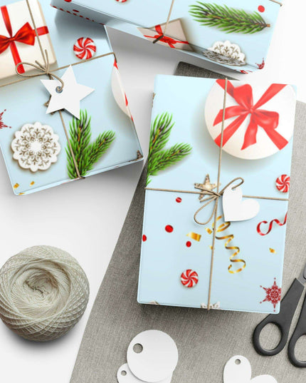 Personalized Elegant Holiday Gift Wrap - Custom Matte & Satin Options