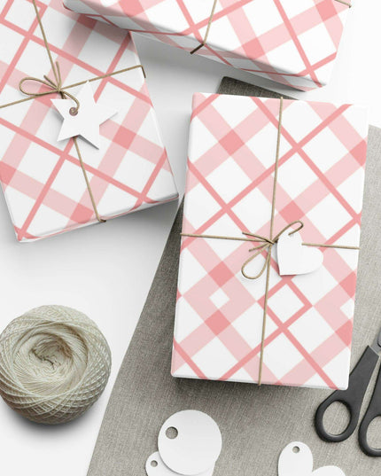 Elegant Pink Holiday Gift Wrap Set: Premium USA-Made Wrapping Paper for Stylish Presentations