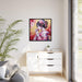Eco-Chic Japanese Canvas Art Set in Modern Black Frame