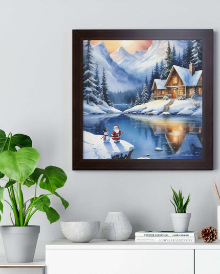 Sustainable Elegance: Eco-Friendly Fantasy Christmas Vertical Wall Art