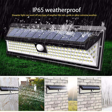 Solar Powered 118 LED PIR Motion Sensor Outdoor Light