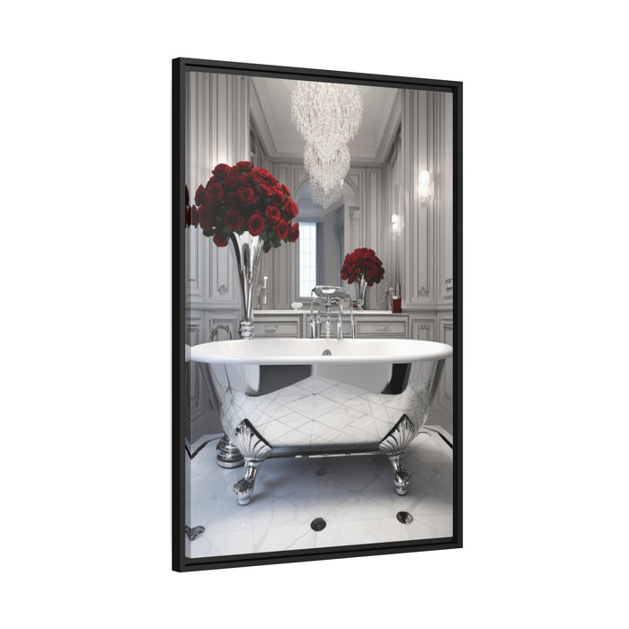 Sophisticated Black Pinewood Framed Matte Canvas - Deluxe Edition