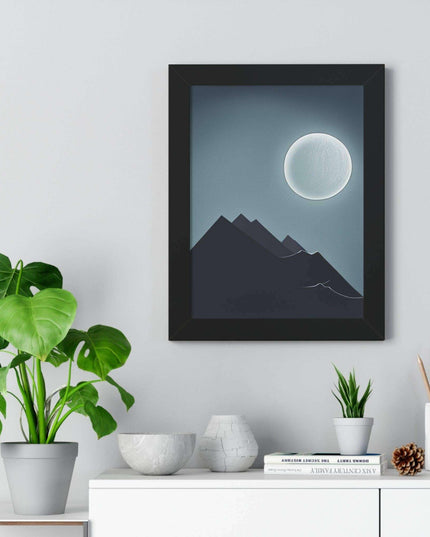 Celestial Harmony Eco-Conscious Framed Art Print
