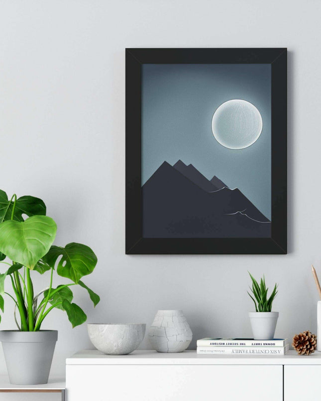 Celestial Harmony Eco-Conscious Framed Art Print