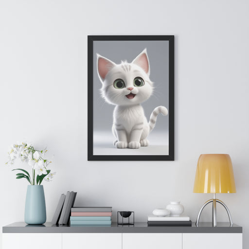 Majestic Feline Maison d'Elite Framed Vertical Poster