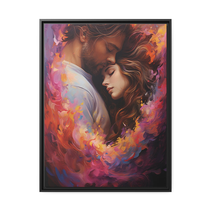 Elite Love - Valentine Matte Canvas Pinewood Frame