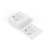 Elegant White Coined Napkins for Exquisite Gatherings