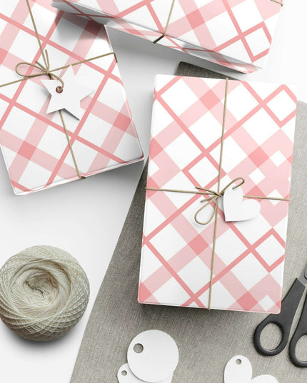 Elegant Pink Holiday Gift Wrap Set: Premium USA-Made Wrapping Paper for Stylish Presentations