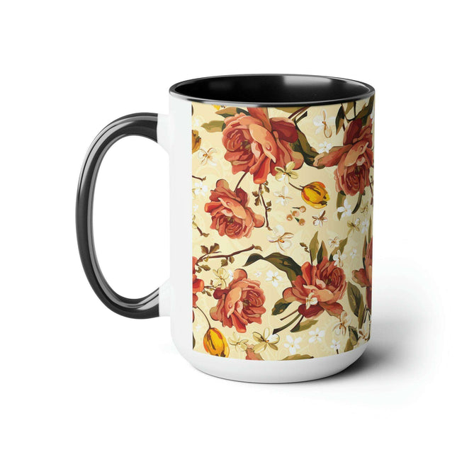 Elegant Duo Ceramic Coffee Mug Set - Pair