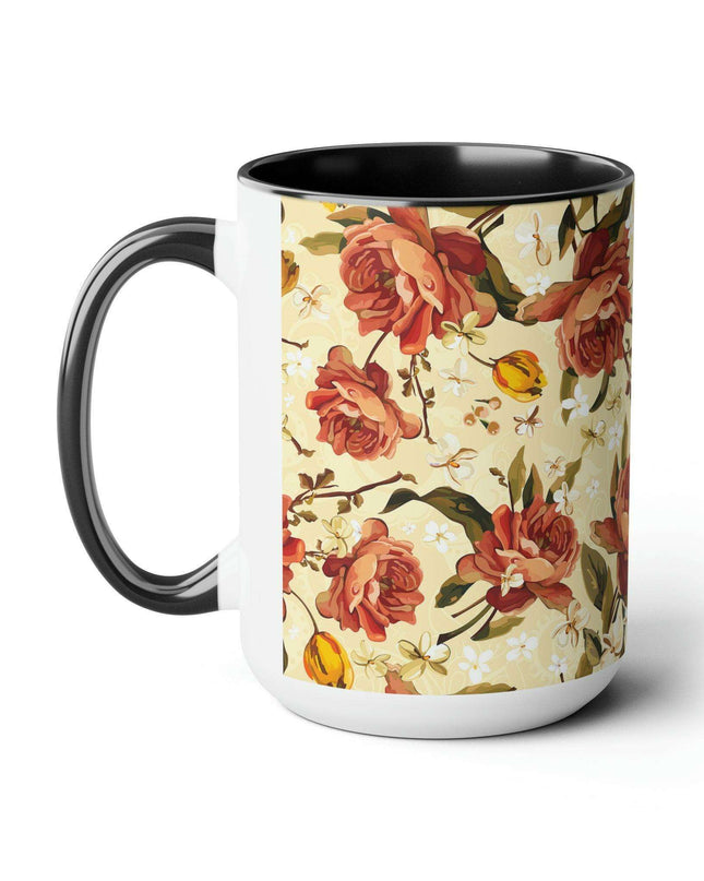 Elegant Duo Ceramic Coffee Mug Set - Pair