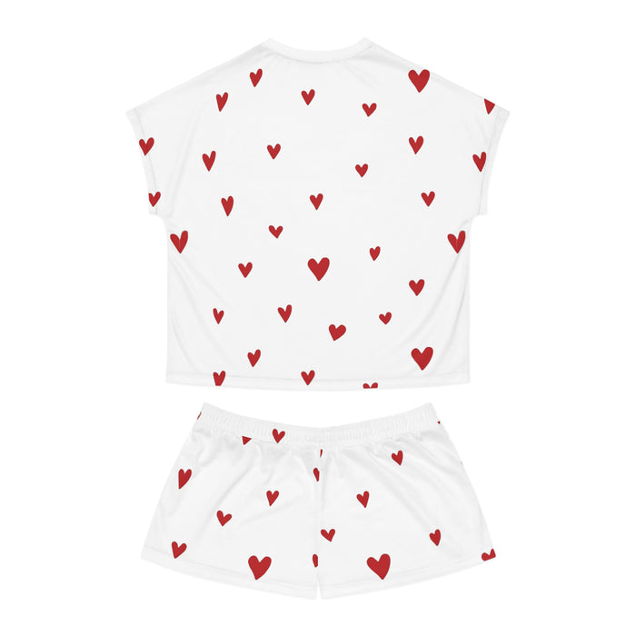 Luxury Women's Valentine Short Pajama Set - Luxe Nighttime Elegance