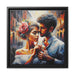 Whispers of Affection - Chic Valentine Matte Canvas Art Piece