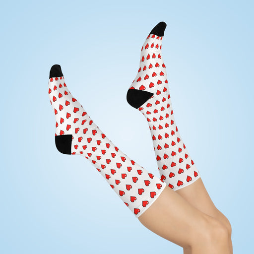 Valentine's Day Cozy Crew Socks - One Size Fits All