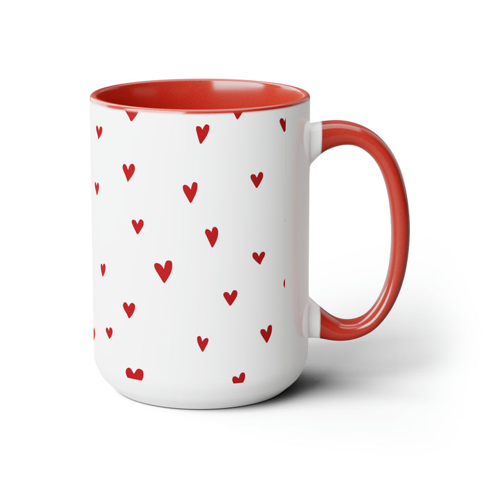 Elevate Your Coffee Experience with Maison d'Elite LOVE Two-Tone Ceramic Coffee Mugs