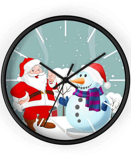 Luxury Festive Wooden Wall Clock for Upscale Interiors