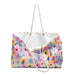 Blossom Elegance Travel Duffel Bag - Sophisticated Weekend Companion