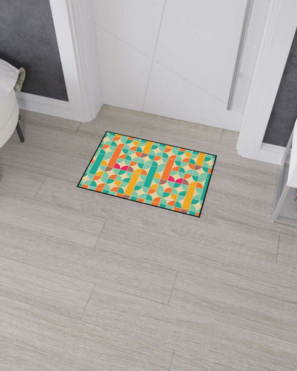 Sophisticated Non-Slip Geometric Polyester Area Rug
